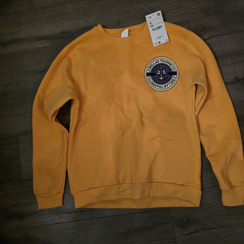 Yellow 2 Dollar Trading Crewneck Sweater